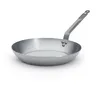 Image de DE BUYER - Poêle grill en tôle d'acier MINERAL B - 26 cm | Fabriquée en France, Anti Adhérence Naturelle, Queue Rivetée et Finition à la Cire d'Abeille, Tous Feux + Flash Four en occasion ou reconditionné