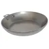 Image de De buyer 5630.24 'mineral b element' poêle ronde revêtue de cire d'abeille - tôle d'acier blanche - avec embase pour queue amovible - diamètre 24 cm