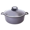 Image de Coquelle choc extreme fonte et aluminium - Couvercle en verre - ø 24 cm