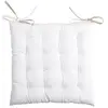 Image de Coussin de chaise bicolore réversible en coton lin et écru
