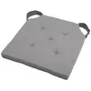 Image de Coussin de chaise gris et souris en coton 38 x 38 cm