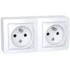 Image de Double prises de courant ALREA connexion rapide 2P+T avec obturateurs - - SHN0262473P