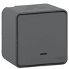 Image de - Interrupteur va et vient IP55 + voyant - anthracite - Mureva - Schneider