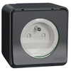 Image de - Prise 2P+T en saillie étanche IP55 - anthracite - Mureva - Schneider