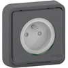 Image de - Prise encastrée 16A étanche IP55 Mureva - anthracite - Schneider