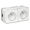 Image de - Double prise 2P+T en saillie IP55 - blanc - Mureva - Schneider