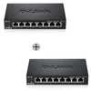 Image de D-Link DGS 108 - Commutateur - non géré - 8 x 10/100/1000 - de bureau (pack de 2)
