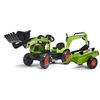 Image de - Tractopelle enfant avec excavatrice et remorque Claas