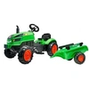 Image de - Tracteur pour enfant à pédales avec capot ouvrant et remorque X Tractor