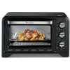 Image de Moulinex Four électrique posable 19 L, Compact, chaleur tournante, 6 modes de cuisson, Thermostat réglable jusqu’à 240°C, Minuteur 120 min, Grille réversible, Lèche frites, Optimo noir OX444810 en occasion ou reconditionné