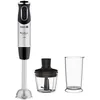 Image de Moulinex QuickChef DD6578 Mélangeur manuel 1000 W avec régulateur de vitesse turbo avec 2 accessoires de découpe, hachoir et tasse à mesurer, dôme anti-éclaboussures, acier en occasion ou reconditionné