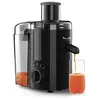 Image de Moulinex Frutelia Plus Centrifugeuse, 950 ml, 350 W, 2 vitesses, Goulot 6 cm, Filtre inox, Compact, Jus maison de fruits et légumes JU370810, Noir en occasion ou reconditionné