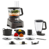 Image de Moulinex Double Force, Robot multifonction, 1000 W, 31 fonctions, 10 accessoires, Noir,Robot multifonction