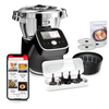 Image de Moulinex I-Companion Touch Pro, Robot cuiseur, 18 fonctions, Connecté, Pesage intégré, Recettes sur l’Ecran, Capacité XL 10 personnes, Noir, Fabriqué en France + découpe légumes,Robot cuiseur multifonction connecté