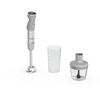 Image de Moulinex Quickchef+, Pied mixeur, lames powelix, 20 vitesses, Accessoire mini hachoir, 1000 W Gris et métal,Pied mixeur