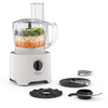Image de Moulinex Easy Force, Robot multifonction, 800 W, 15 fonctions, 4 accessoires, Blanc,Robot multifonction