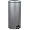 Image de Poubelle à pédale 30l gris métal 90141