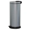 Image de Poubelle à pédale 30l gris métal 94067