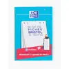 Image de Bloc de 30 fiches Bristol perforées blanches, format A5, petits carreaux, papier certifié PEFC