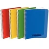 Image de Cahier spirale 100 pages 5x5 90 g avec couverture polypropylène assortie, format 17 x 22 cm CONQUERANT - selon disponibilité