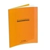 Image de Hamelin - 1 cahier grands carreaux 17x22cm 96 pages - couverture polypro orange conqurant sept 100105476