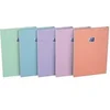 Image de Bloc OXFORD SMART 80 feuilles, format A4, quadrillé 5x5, coloris pastel assortis