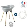 Image de Kit Baignoire Vasco Gris Charme : Baignoire + Pieds + Tuyau de vidange