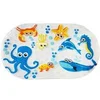 Image de Tapis de bain - Antidérapant - 71 x 38 cm - Motifs d'animaux Marins