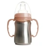 Image de Tasse d'apprentissage - THERMOBABY - Inox - 180 ml - Peche - Ergonomique et anti-fuites