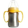 Image de Tasse d'apprentissage - - Inox - 180 ml - Jaune Mangue - Ergonomique et anti-fuites
