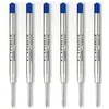 Image de PARKER 6 recharges Quinkflow pour Stylo bille - pointe moyenne - Bleues - sous blister