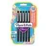 Image de Paper Mate Flair Original - 5 Feutres - Noir - pointe moyenne 0.7 mm, Sous blister