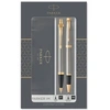 Image de PARKER IM coffret cadeau Duo : Stylo bille et Stylo roller, métal brossé