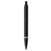 Image de Coffret cadeau IM Vibrant Rings Stylo à bille Bagues améthyste et Recharge bleue pointe moyenne Satin Noir laqué