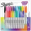 Image de Sharpie Glam Pop Marqueurs permanents | Pointe fine pour des détails audacieux | Couleurs assorties | 24 feutres marqueurs en occasion ou reconditionné
