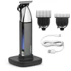 Image de BaByliss Super X Tondeuse Barbe   Outil de grooming professionnel avec lame T squelette en acier japonais, écran digital, batterie lithium ion, 5 h d’autonomie sans fil, étanche, T996E en occasion ou reconditionné