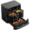 Image de Cuisinart Tri Zone Air fryer et Four 13,6 L | Sans PFAS | 3 zones: 2x4,3 L+5 L | 9 fonctions: airfry, rôtir, griller, four, réchauffer, déshydrater, pizza, pain, manuel | Noir Fenêtre en occasion ou reconditionné