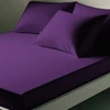 Image de 3S. x Tertio Drap-housse percale de coton - Violet 160 x 200 cm