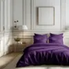 Image de 3S. x Tertio Housse de couette percale coton - Violet 260 x 240 cm