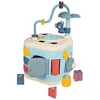 Image de Smoby Little Explor Cube - Jouet d'Eveil - Boulier, Trieur de Formes, Engrenages, Roue à Aubes, Koala à Tourner, Coucou-Cache Tortue - 13 Activités - A Partir de 12 Mois - Fabrication Française en occasion ou reconditionné