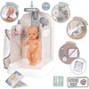 Image de Baby Nurse - Douche - Cape De Bain + Pousse Mousse - Douchette Amovible Et Focntionnel - Pour Poupons Jusqu'A 40 Cm