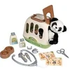 Image de Mallette vétérinaire - 1 peluche Panda et de nombreux accessoires - Produit 2 en 1 : Cage de transport
