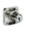 Image de Serrure à paillettes V44 laiton nickelé droite axe 25mm zamak moulé - - 11100000