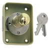 Image de Serrure V135 50x25mm gauche cylindrique diamètre 20mm longueur 30mm poli 2 clés - - 11711000