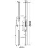 Image de Crémone pompier 740 rotative sans tringle gris - - 12694000