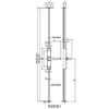 Image de Crémone pompier 742 rotative coupe-feu sans tringle inox - - 12741000
