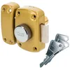 Image de Vachette Verrou de porte Bouton/Cylindre CYCLOP - Ouverture à Bouton intérieur, Clé extérieur - Cylindre ø 23 mm, Longueur 45 mm, 5 goupilles - 67600-45/SC - Anti crochetage - 3 clés en occasion ou reconditionné