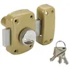 Image de - Verrou de securite Vachette Cyclop a bouton pour porte 38 a 42 mm