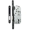 Image de Serrure à larder D454 clé I axe 50mm bout rond finition noir avec gâche - - 22694000