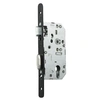 Image de Serrure à larder D455 clé I axe 50mm bout rond finition noir sans gâche - - 22700000